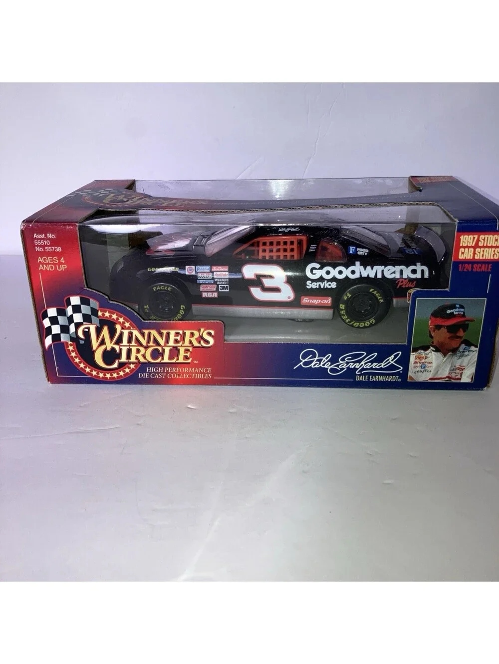VINTAGE 1998 Winners Circle Dale Earnhardt #3 NASCAR GM Goodwrench Plus 1/24 NEW